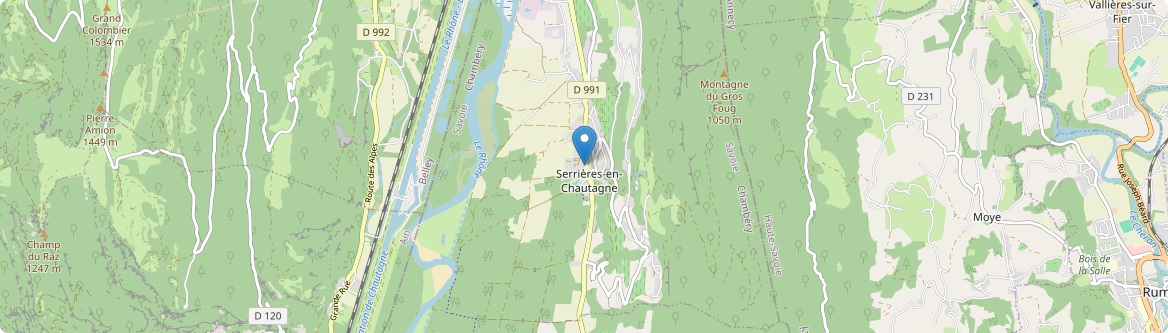 Serrières-en-Chautagne - Carte