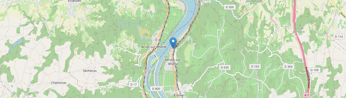 Serves-sur-Rhône - Carte