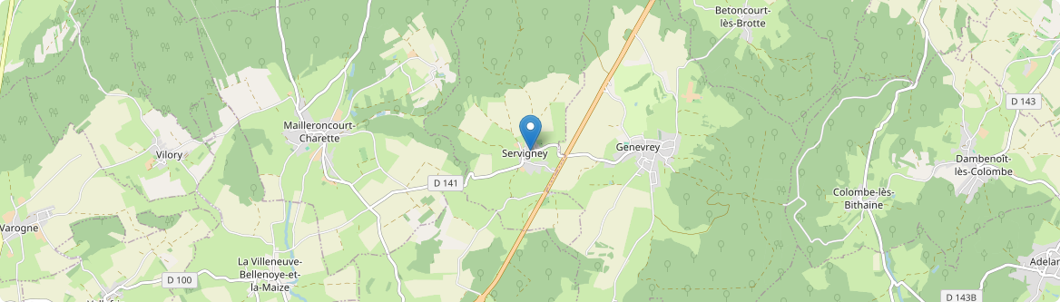 Servigney - Carte
