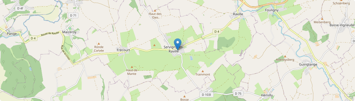 Servigny-lès-Raville - Carte