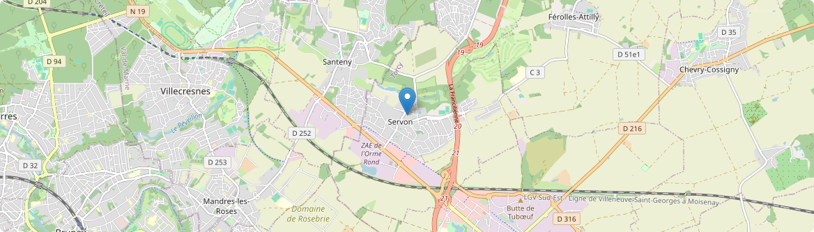 Servon - Carte