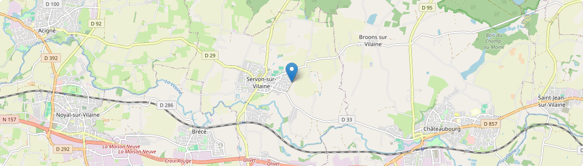 Servon-sur-Vilaine - Carte