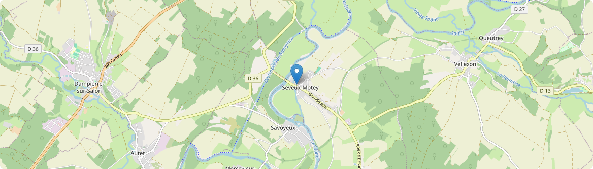 Seveux-Motey - Carte