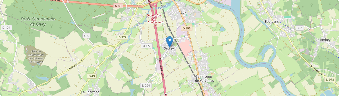 Sevrey - Carte