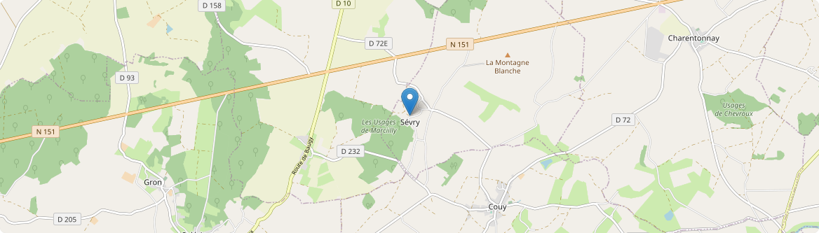 Sévry - Carte