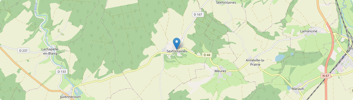 Sexfontaines - Carte