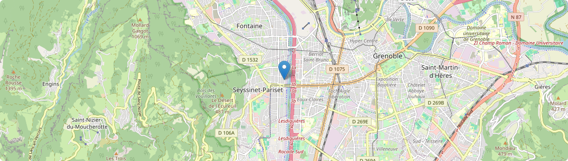 Seyssinet-Pariset - Carte