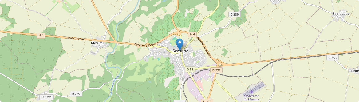 Sézanne - Carte