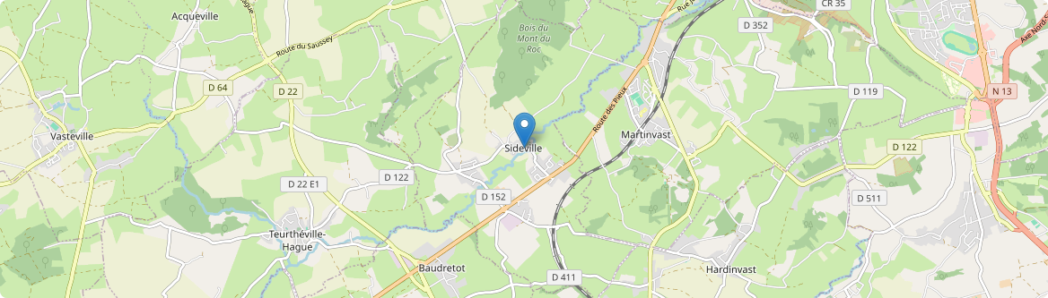 Sideville - Carte