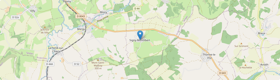 Signy-Montlibert - Carte