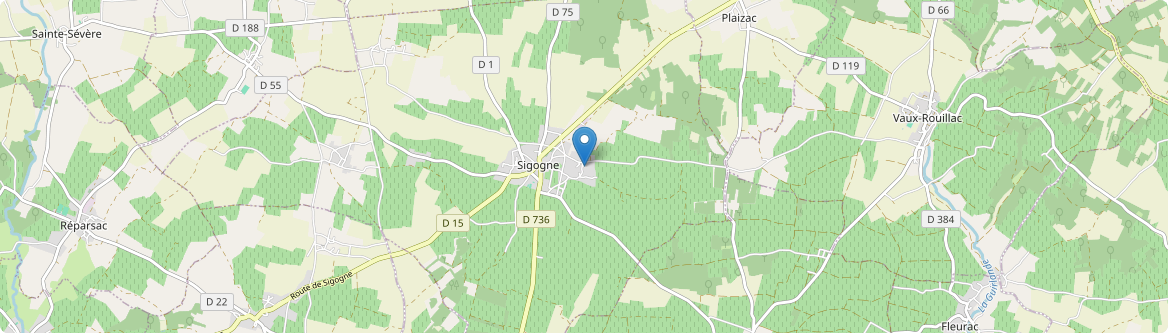 Sigogne - Carte