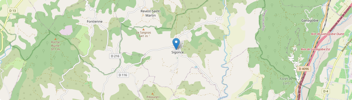 Sigonce - Carte
