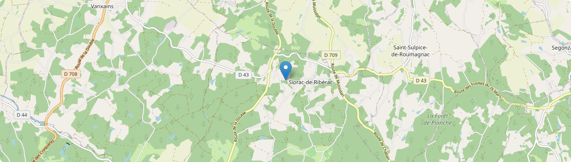 Siorac-de-Ribérac - Carte