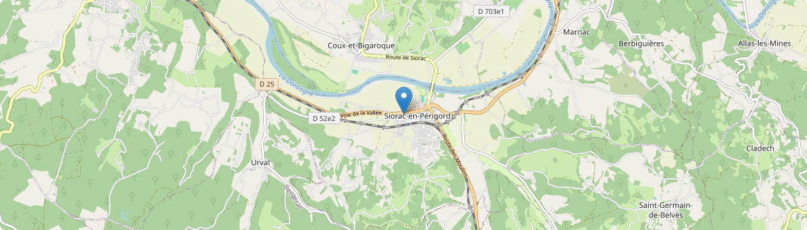 Siorac-en-Périgord - Carte