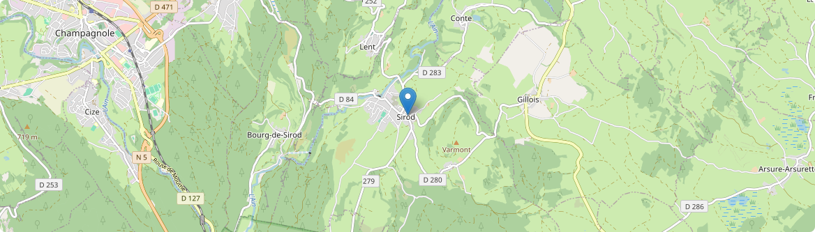 Sirod - Carte