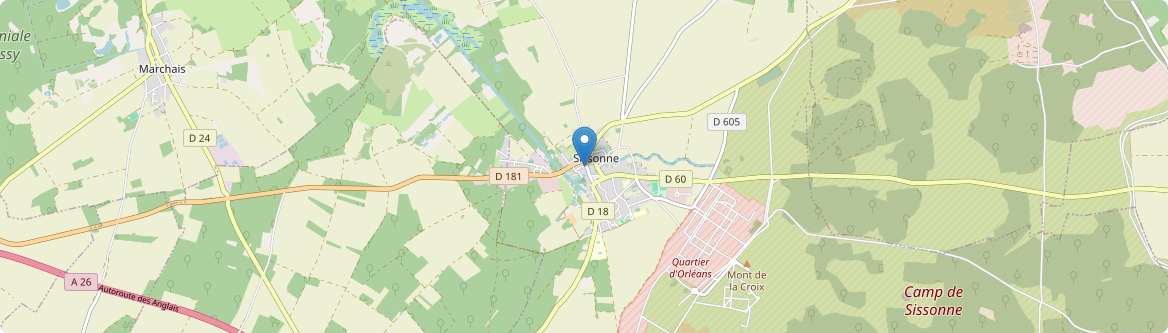 Sissonne - Carte