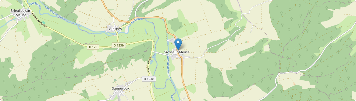 Sivry-sur-Meuse - Carte