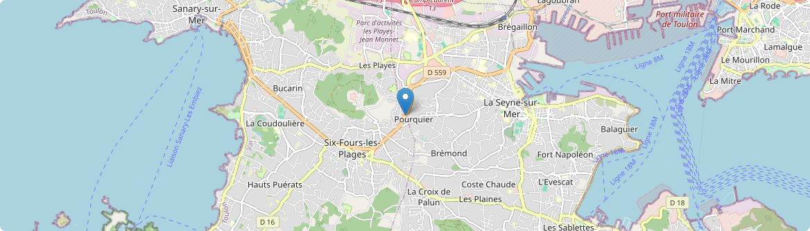 Six-Fours-les-Plages - Carte