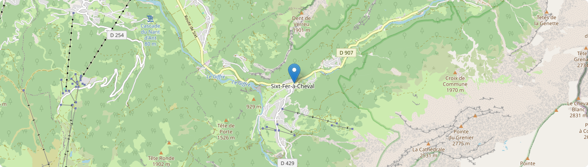 Sixt-Fer-à-Cheval - Carte