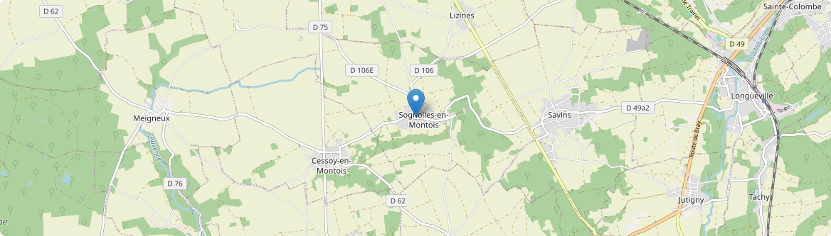 Sognolles-en-Montois - Carte