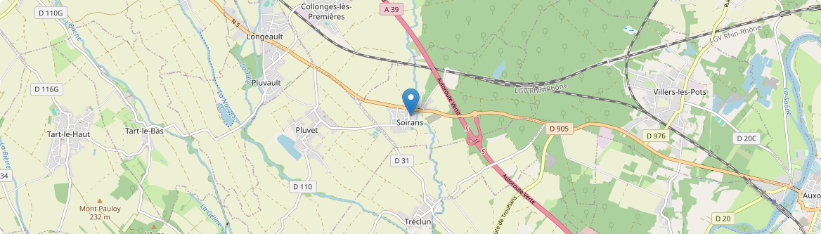 Soirans - Carte