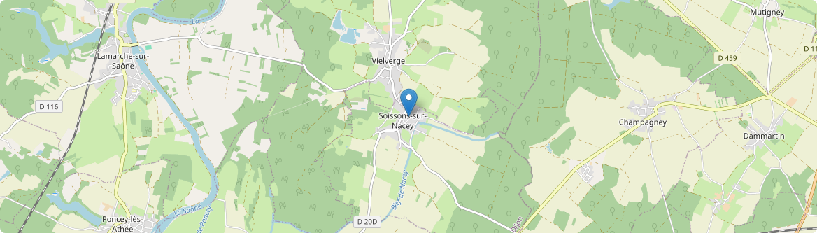Soissons-sur-Nacey - Carte