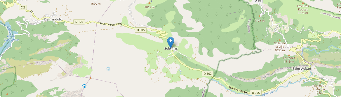 Soleilhas - Carte