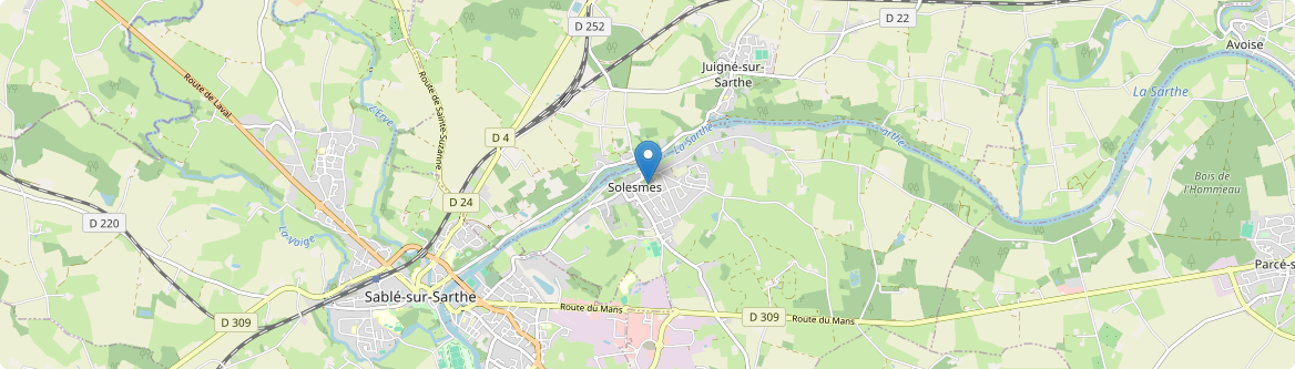 Solesmes - Carte
