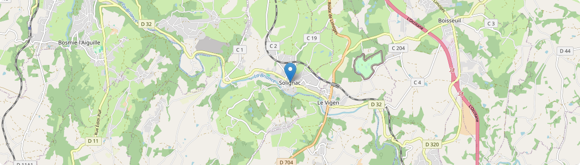 Solignac - Carte