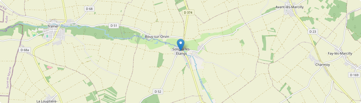 Soligny-les-Étangs - Carte