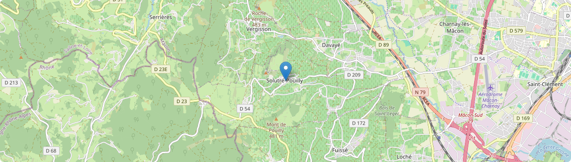 Solutré-Pouilly - Carte