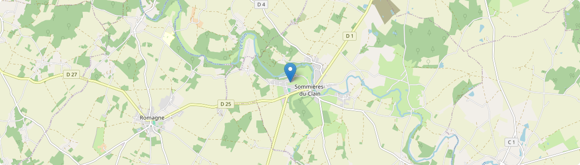 Sommières-du-Clain - Carte