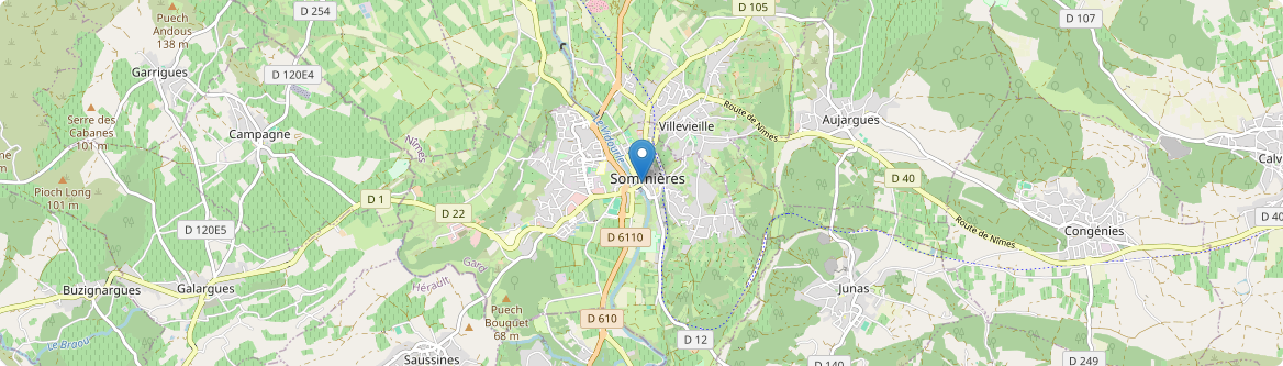 Sommières - Carte