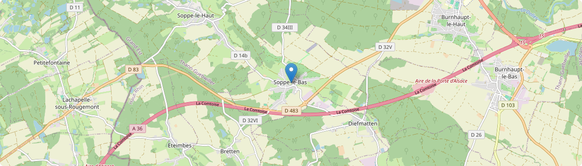 Soppe-le-Bas - Carte