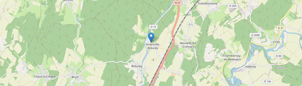 Sorans-lès-Breurey - Carte