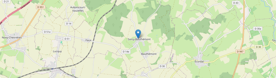 Sorcy-Bauthémont - Carte