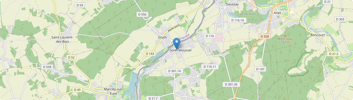 Sorel-Moussel - Carte