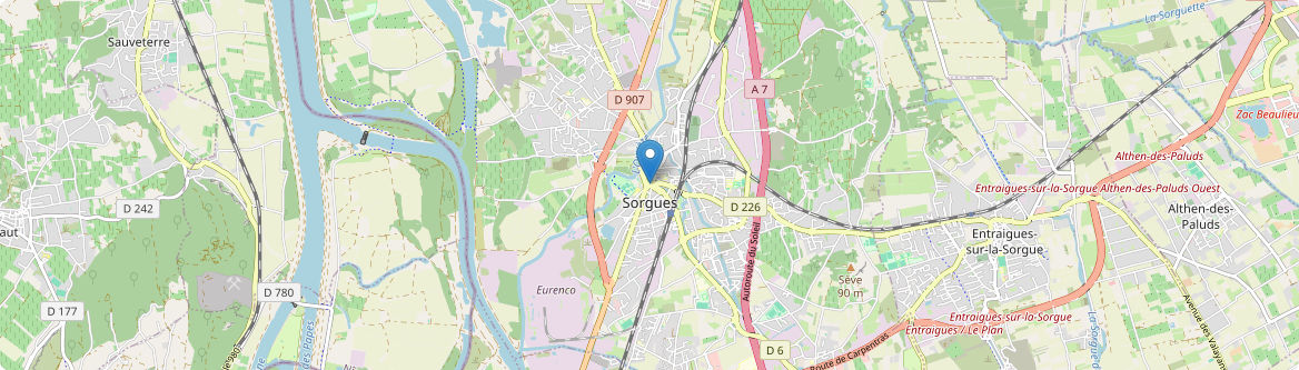 Sorgues - Carte