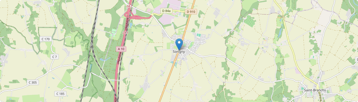 Sorigny - Carte