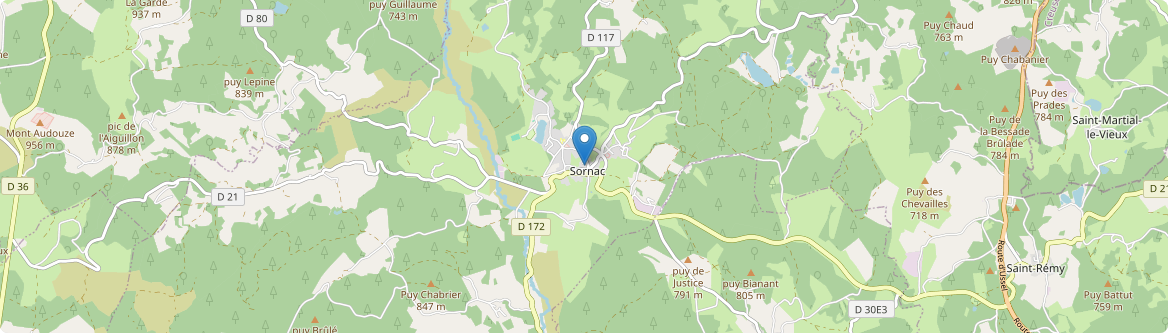 Sornac - Carte