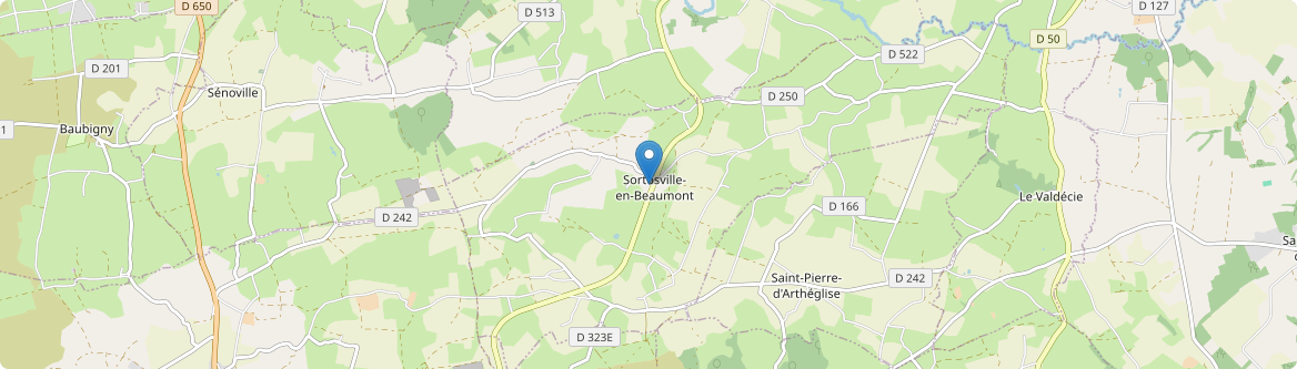 Sortosville-en-Beaumont - Carte