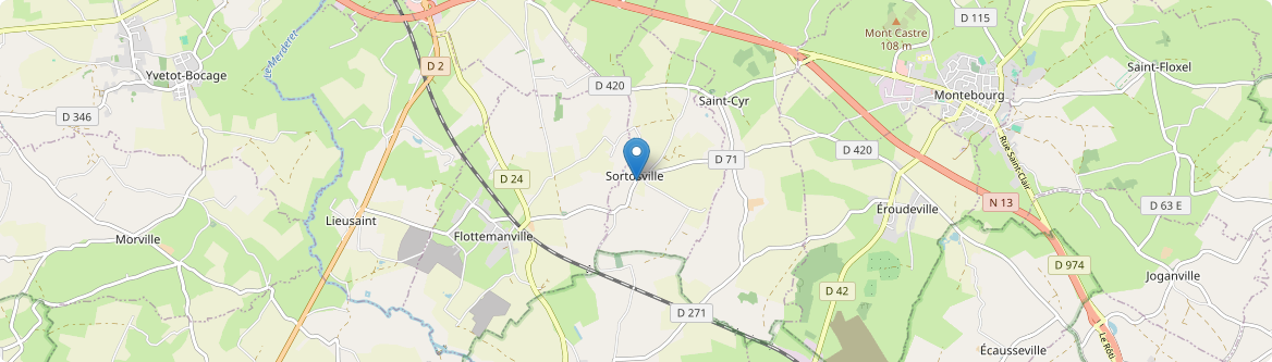 Sortosville - Carte