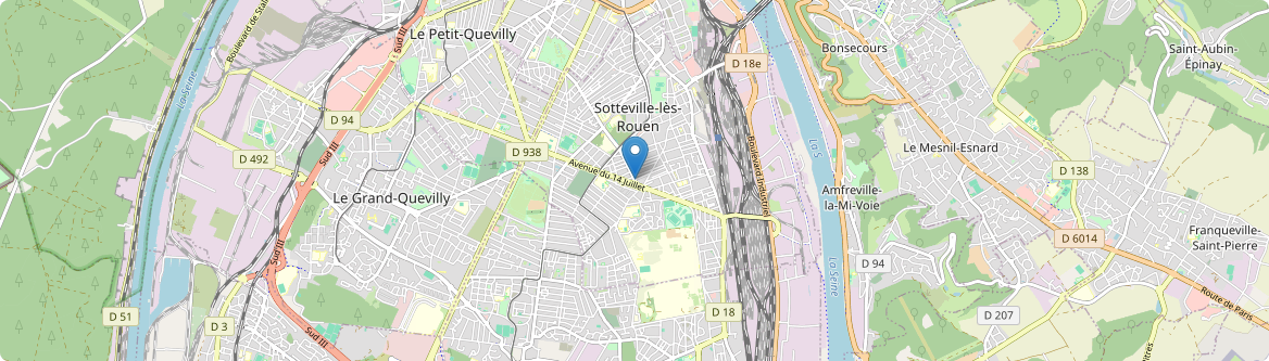 Sotteville-lès-Rouen - Carte