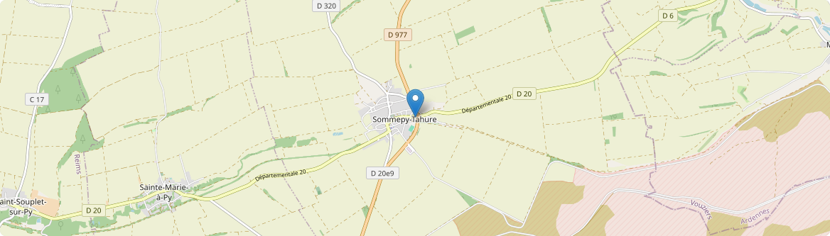 Souain-Perthes-lès-Hurlus - Carte