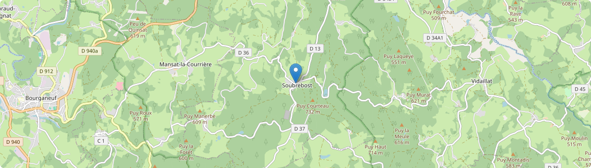 Soubrebost - Carte