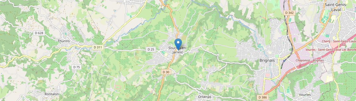 Soucieu-en-Jarrest - Carte