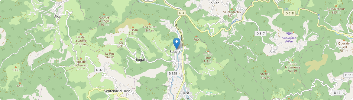 Soueix-Rogalle - Carte