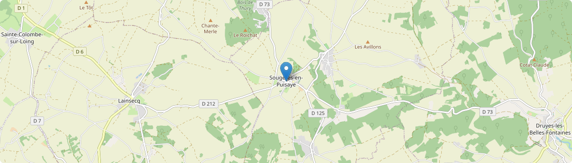 Sougères-en-Puisaye - Carte