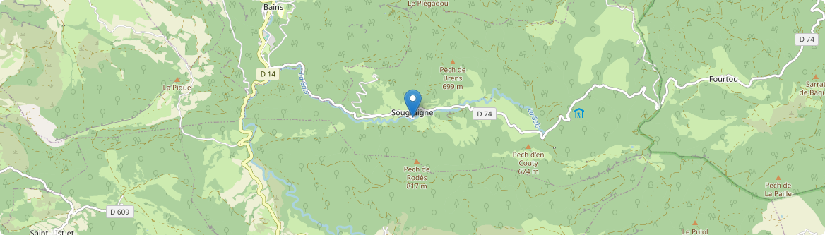 Sougraigne - Carte