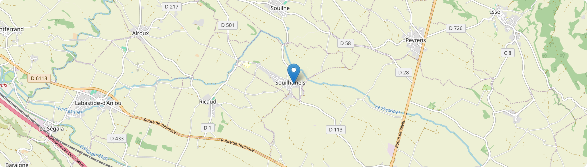 Souilhanels - Carte
